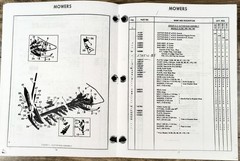 Ford Series 501 Rear Attached Mower Operators Owners Parts Manual Set Bar Sickle