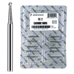 10 FG 2 Round Carbide Dental Burs High Speed Handpiece Friction Grip Drill Bits