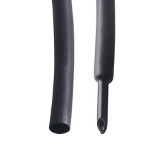 20ft Black Φ1/4″ (6.4mm) Heat Shrink Tubing 3:1 Dual Wall Adhesive Glue Lined US