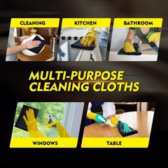 Microfiber Cleaning Cloth 12 Pack – Ultra Absorbent, Lint Free Streak Free Tow