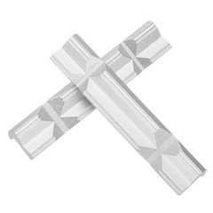 Aluminum Vise Jaws 6″ Magnetic V-type Soft Rubber Pads Covers Silver