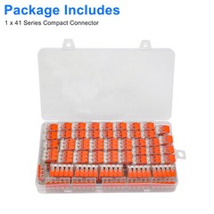 90Pcs For Wago 221 Lever Nuts Compact Splicing Wire Connectors – 2/3/5 Terminal