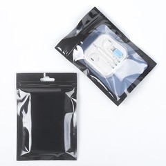 QQ Studio 100 Black Window QuickQlick™ Bags with Zip Seal for Phone Accessories