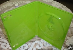 5 SINGLE XBOX DVD CD CASE Translucent Green – BL73X