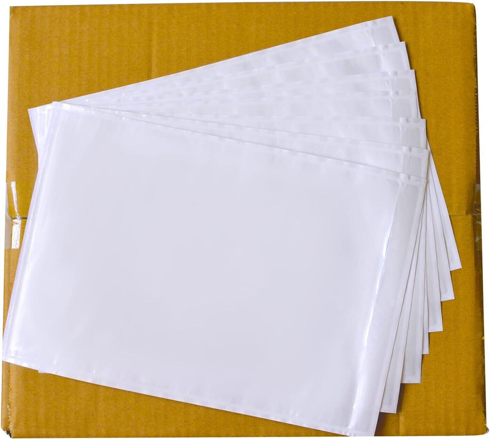 7″ x 10″ Packing List Envelope Clear Self Seal Shipping Address Sleeve 100 Pack