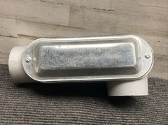 NOS SCI 3″ LL Conduit Condulet Body Fitting w/ Gasket, 2-1/2″ to 3″ Cover