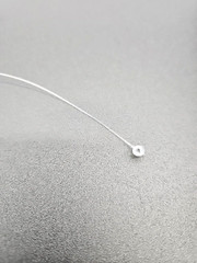1000 Clear 5″ Manual Security Loop Tagging Fasteners Lock Pin Tag Cable Tie