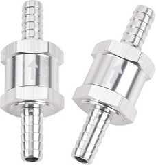 1/4″ Fuel Check Valve One Way Inline Non Return Diesel Gasoline Black 6mm 4Pcs