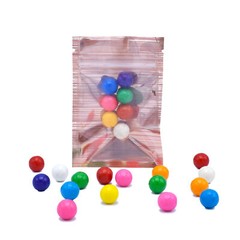 QQ Studio 100 Pack Food Safe Single Sided QuickQlick™ Smell Proof Flat Bags