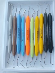 Dental Composite Filling Instruments LM Set Silicone Handle Colorful 10 Pcs