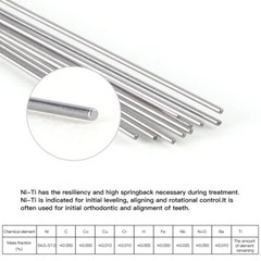 AZDENT Dental Orthodontic Super Elastic NITI Arch Wire Round Ovoid/Square/Nature