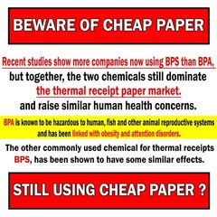 Direct Thermal Printing Thermal Paper Rolls, 3 1/8″ x 230 ft, White, 50/PK