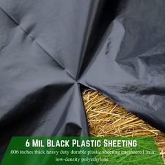 Poly Cover – 6 Mil Black Plastic Sheeting