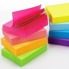 Winner Aura Sticky Notes 1.5×2 inch Bright Colors 1.5 x 2 in, 8 Pads