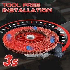 12Pack Ceramic Flap Discs 4-1/2″ 40 Grit T29 5/8-11 Angle Grinder Sanding Wheels
