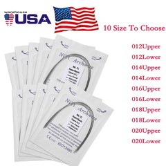 100PCS Dental Orthodontic NITI Arch Wire Round Super Elastic NITI Ovoid Form USA