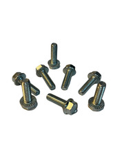 (100 Pcs) 3/8-16×1 1/4 Grade 5 Hex Serrated Flange Bolts Screws (FT) Zinc Clear