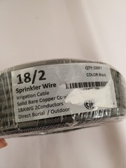 *NEW* 100 ft. 18/2 Irrigation Cable Sprinkler Wire Direct Burial/Outdoor, Black