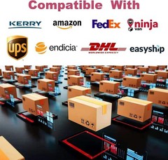 500/Roll 4″x6″ Direct Thermal Shipping Labels For Zebra LP2844 ZP450 2-40 Rolls