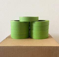 48 Rolls 1″ X 60 Yards Green Painters Masking Tape Quick Ship USA Made BLEMS