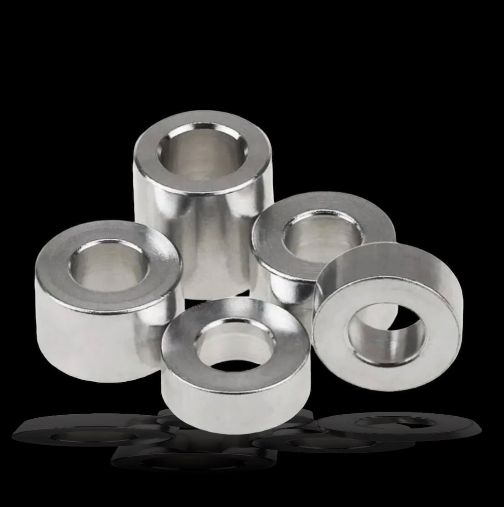 Precision USA Aluminum Spacer Bushing 1/2″ OD x 1/4″ ID Fits M6 & 1/4″ bolts