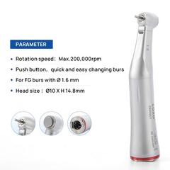 COXO Dental 1:5 LED Standard Head Contra Angle Handpiece /C-PUMA MASTER Motor