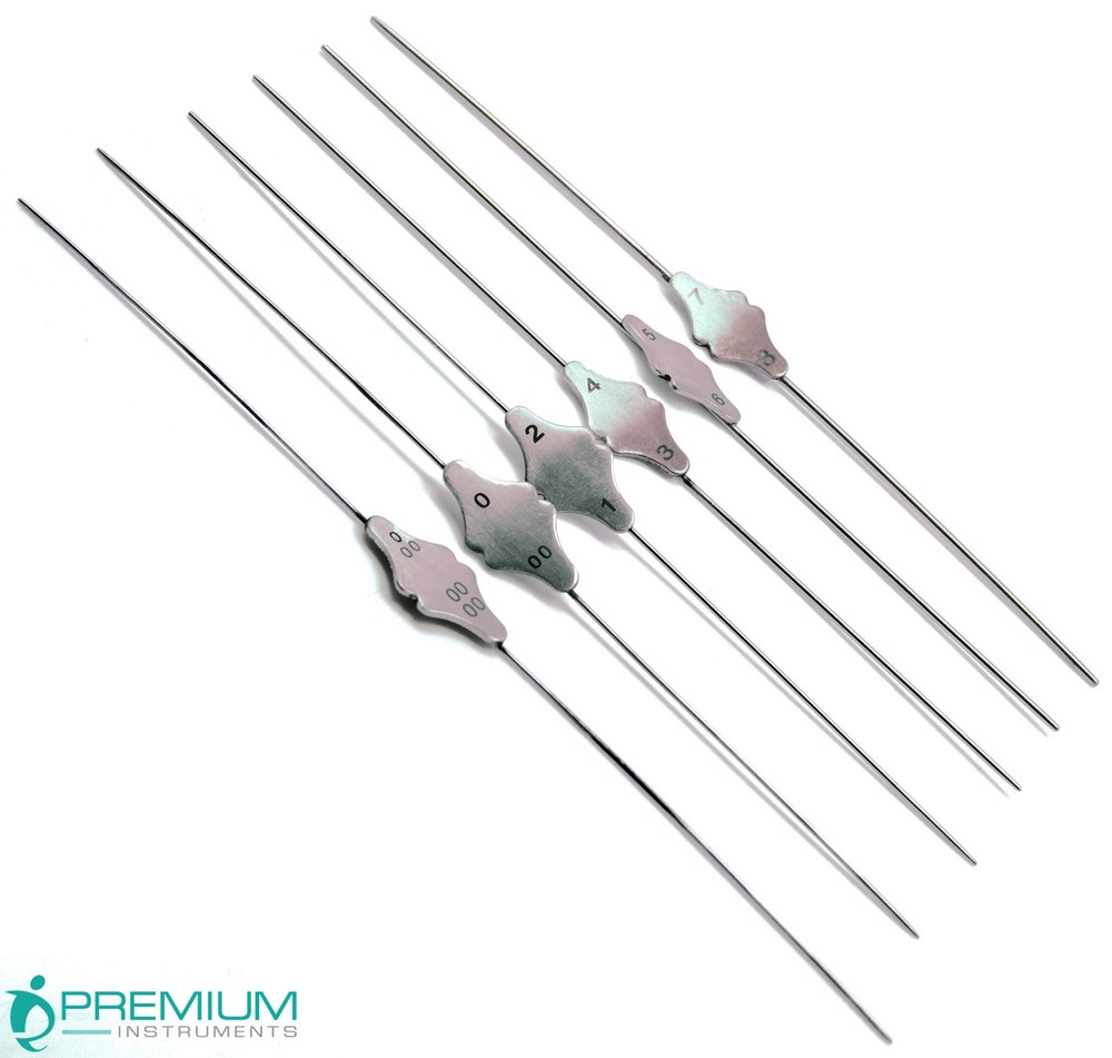 6 Pcs Bowman Lacrimal Probe 6″ Surgical Dental ENT 0000-000,00-0,1-2,3-4,5-6,7-8