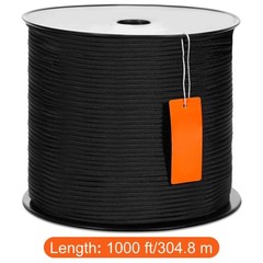 VEVOR Arborist Tree Climbing Rope Braided Nylon Rope 3/16″ x 1000′ 32-Strand