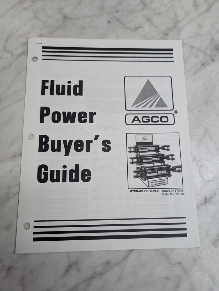 AGCO FLUID POWER BUYER’S GUIDE HYDRAULIC CYLINDER DISPLAY STAND ORDER NO 638170