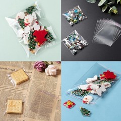 Resealable OPP Bags 1 Mil Thick – 7 Sizes, Crystal Clear Self Adhesive Poly Bags
