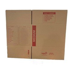 10 – Pack Medium Cardboard Moving Boxes 18x14x12 32 ECT With Handles
