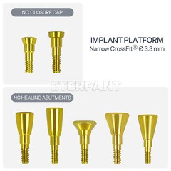 Dental Healing Cap Abutments NC/RC Cover Screw Titanium Fit Straumann ITI BLT