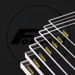 Clear Acrylics Sheets Cut To Size Hard Plastic Plate 100 -300mm Thick 1mm -20mm