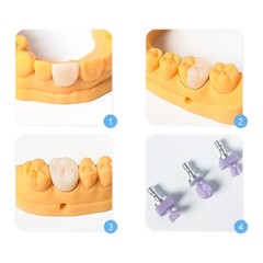 C14 Dental Emax Lithium Disilicate Glass Ceramic Blocks CEREC CAD CAM Crown LT
