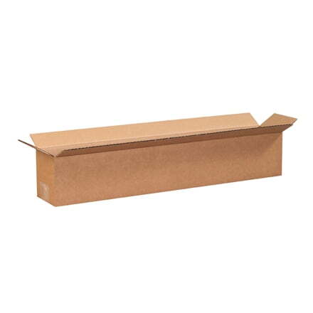 24 x 4 x 4″ Long Corrugated Boxes, ECT-32 Brown Shipping/Moving Boxes 25/Bundle