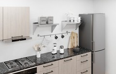 14 in. x 24 in. Stainless Steel Wall Shelf With Squared Edge