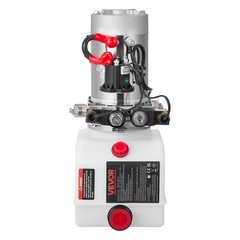 VEVOR 4 Quart Hydraulic Power Unit DC 12V Double Acting Hydraulic Pump White