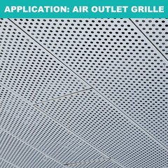 15.8″x7.9″ 304 Stainless Steel Perforated Sheet 0.06″ Hole Metal Mesh Plate