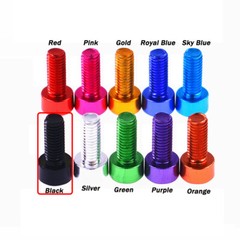 M6 Aluminum Alloy Allen Hex Socket Cap Head Screws Bolts Thread Length 8mm- 40mm