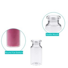 3000pcs 10ml 20mm Sample Vials Crimp Top Glass Bottle HPLC Beveled Edge Top ASTM