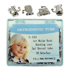 Dental Orthodontic Buccal Tube Molar Tubes Roth MBT 0.022 Convertible Monoblock