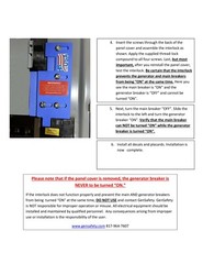 Square D Generator Interlock Kit for 3 1/4″ Spacing 150A and 200A Model SDVL