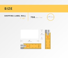 ZEBRA / ELTRON 1×2 (1″ x 2″) Direct Thermal Labels – (1) Roll of 750 Labels