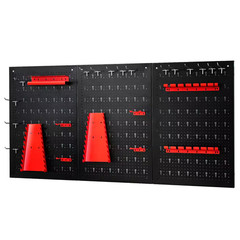 24 In. H X 48 In. W Pegboard Wall Organizer Kit 4 Ft.Metal Toolboard W/3 Pegboar