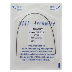 1-100Pcs Dental Orthodontic TMA Arch Wire Ti-Mo-Alloy Rectangular Ovoid/Natural