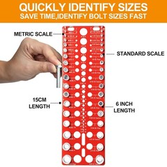 55 Nut and Bolt Thread Checker Thread Checker Standard and Metric…..
