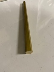 1 Piece 1/2″ C360 BRASS HEX BAR 12″ long New Lathe Bar Stock .50″ 1/2 Hard
