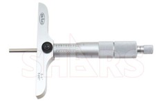 SHARS 0-4″ DEPTH MICROMETER 4″BASE Graduations .001″ Accuracy .0002″ NEW P}