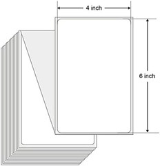 500 Fanfold Direct Thermal Shipping Labels – 4X6, Compatible with Rollo, MUNBYN,