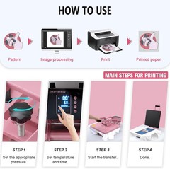15″x15″ Digital Clamshell T-shirt Heat Press Machine Transfer Sublimation Print